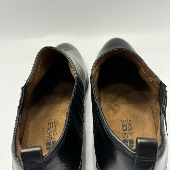 Shoes For Crews Eva 52118 Black Leather Almond Toe Slip Oil Resistant Shoes 11M - Picture 8 of 16